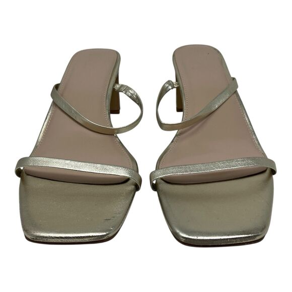 Farylrobin Dressy Open Toe Gold Heels Womens 12 Analise - Picture 3 of 14